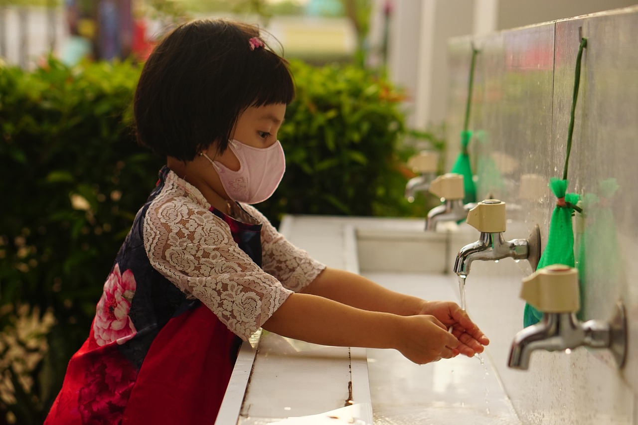 child, mask, hand washing, face mask, girl, little girl, asian girl, pandemic, sanitation, covid-19, virus, soap, washing, coronavirus, new normal, hand washing, hand washing, sanitation, sanitation, sanitation, sanitation, sanitation